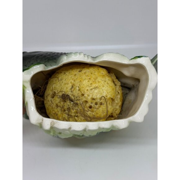 VTG Porcelain Planter Fish Figurine | Ceramic Mid-Century Aquatic Desk Decor - Picture 7 of 10